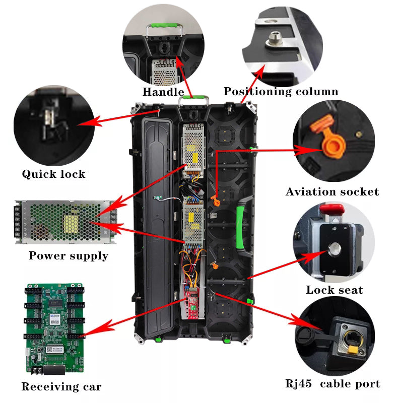 LED OUTDOOR PARA SHOW P3.91 50x50 COM CASE