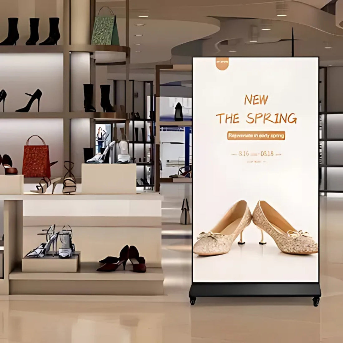 Tela Fullscreen 75 Polegadas Full HD 4K Android 11 450 NITS, Borda Infinita, Com Suporte Móvel, Sem Touchscreen, WI-FI, Bluetooth