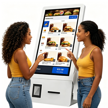 Totem de Autoatendimento 21,5” Touch Screen com Impressora Térmica e Suporte para PINPAD